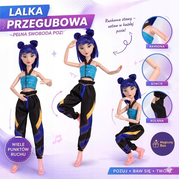K-POP Demon Hunters Zoey musikalisches Lalley 30 cm mit Lichtern und Sounds