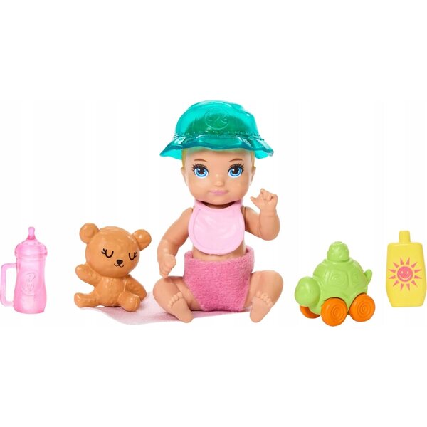 Barbie Skipper Babysitter mit Kinderwagen und Babypuppe – Spiel für Kinder ab 3 Jahren