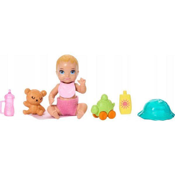 Barbie Skipper Babysitter mit Kinderwagen und Babypuppe – Spiel für Kinder ab 3 Jahren