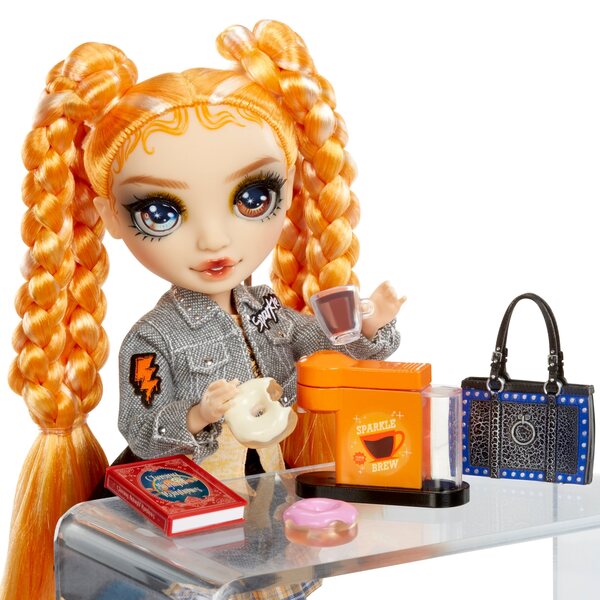 Rainbow High Clementine Sparkle Shine bambola moda arancione con accessori