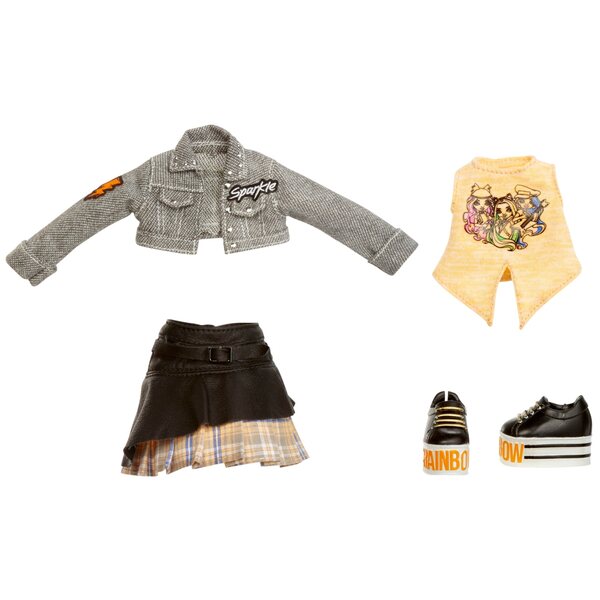 Rainbow High Clementine Sparkle Shine bambola moda arancione con accessori
