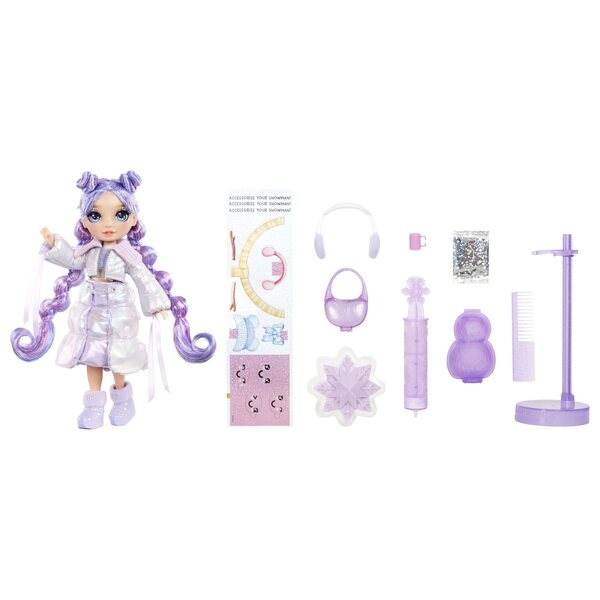 Rainbow High Winter Wonderland Violet Willow bambola 28 cm con accessori invernali