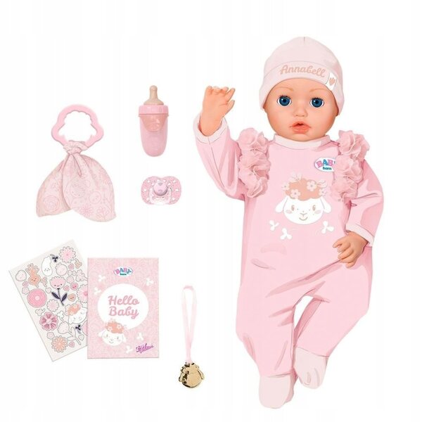 Baby Born Annabell interactieve pop 43 cm met realistische bewegingen en geluiden