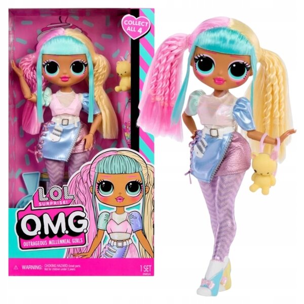 LOL Surprise OMG Candylicious – 25 cm große Modepuppe mit Zubehör für Kinder ab 3 Jahren