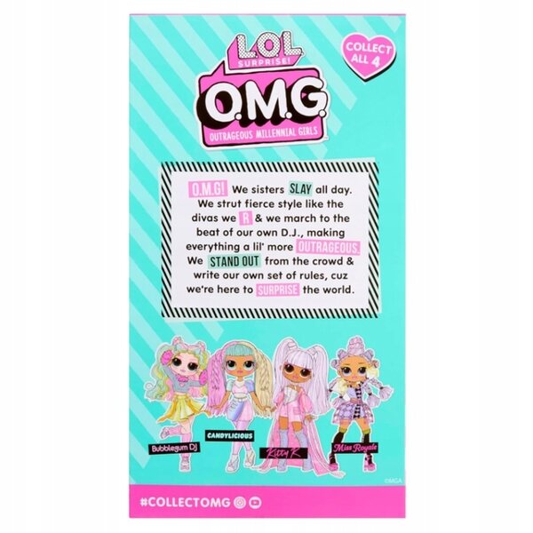 LOL Surprise OMG Candylicious - 25 cm modedukke med tilbehør til børn 3+