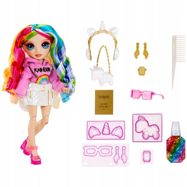 Rainbow High Amaya 28 cm con Set per Creare Gioielli Bambina 4+