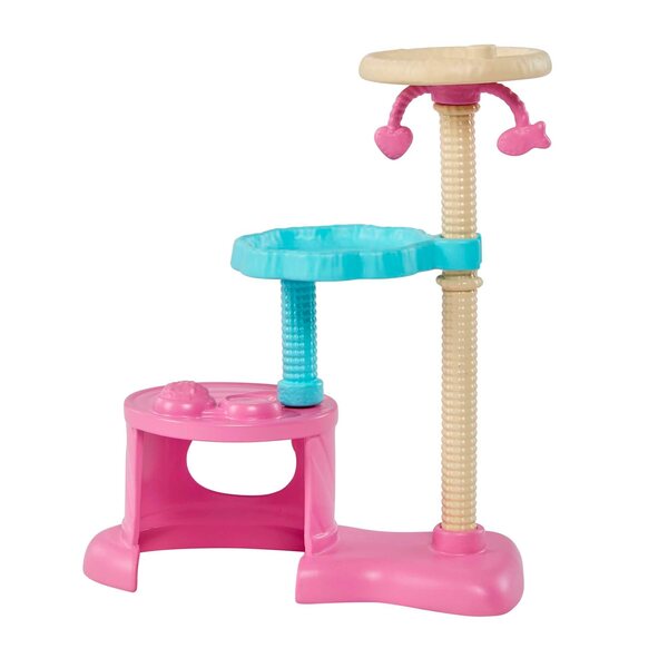 Barbie-Spiel mit Kätzchen – Barbie-Puppen-Set mit 5 Kätzchen und Katzenturm