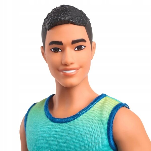Barbie Ken Fashionistas mit grün-gelbem Pullover, moderner Mattel-Stil