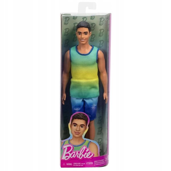 Barbie Ken Fashionistas mit grün-gelbem Pullover, moderner Mattel-Stil
