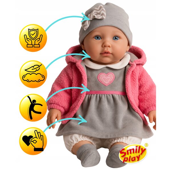 Die 30 cm große interaktive Smily Play-Puppe spricht und lehrt PL- und ENG-Sprachen