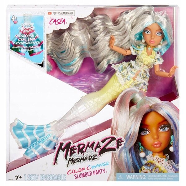 Lalcka Mermaze Mermaidz Casea 29 cm con coda che cambia colore e accessori