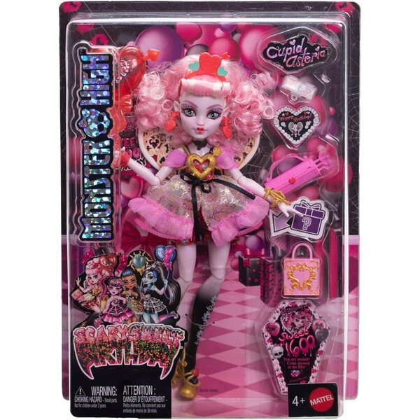 Monster High Cupid Asteria poupée d'anniversaire douce et effrayante 33 cm avec accessoires