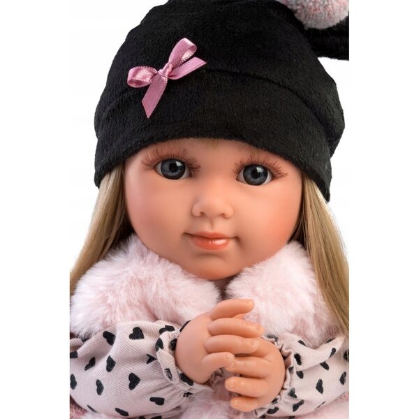 Bambola Elena 35 cm Llorens - Bambola spagnola con capelli biondi e vestito rosa
