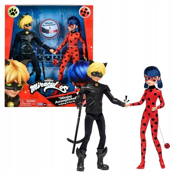 Комплект Miraculum Biedronka и Nero Kot Dolls Playmates Toys 27 см