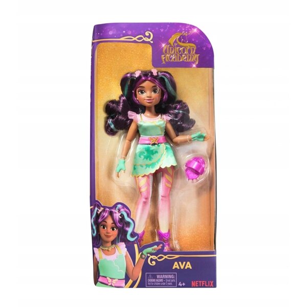 Bambola Ava da 24 cm della serie Unicorn Academy con accessori Spin Master