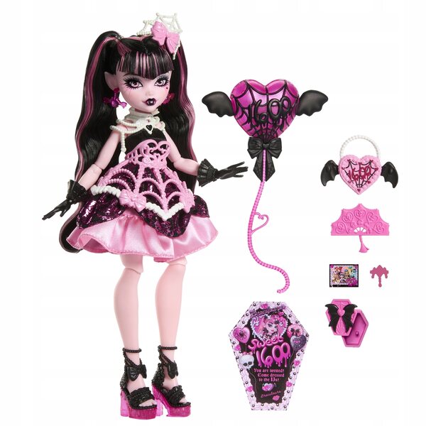 Bambola Monster High Draculaura Straszysweet Compleanno 33 cm Mattel