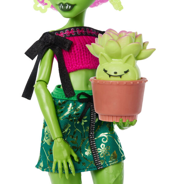 Monster High Venus McFlytrap Doll con Accessori Self-Care 13 Sorprese