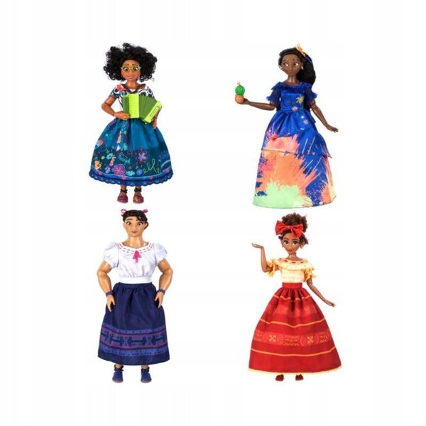Disney Encanto Set 4 Puppen Madrigal Sisters Mirabel Isabela Luisa Dolores