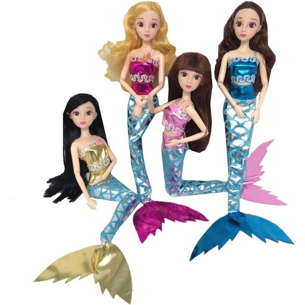 Abito da Sirena per Bambola 30 cm - Vestito Atossico e Facile da Indossare