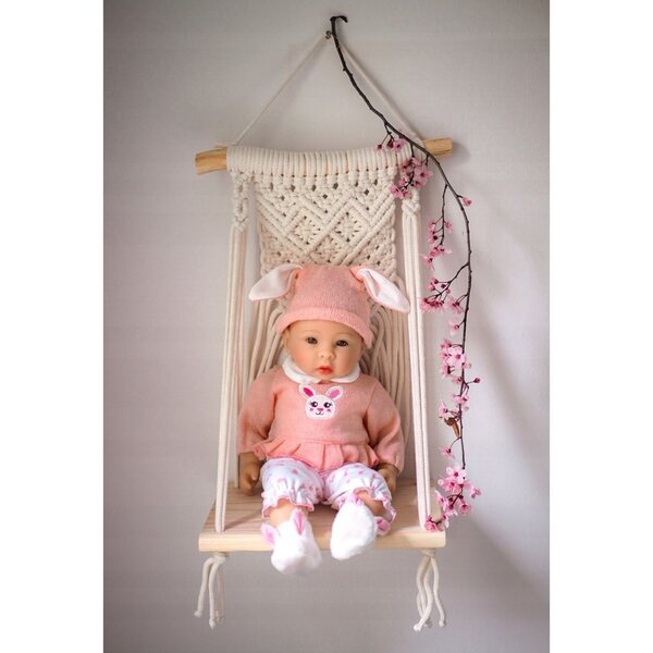 Duftpuppe mit Sound 40 cm - Babyflasche und Windeln DORIS