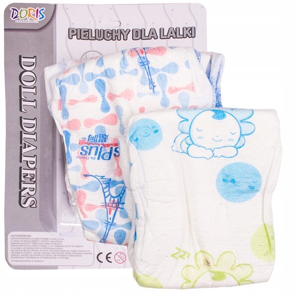 Duftpuppe mit Sound 40 cm - Babyflasche und Windeln DORIS