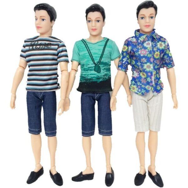Set 5 Vestiti Casual per Bambole Maschili 30 cm - Abbigliamento Sicuro e Colorato