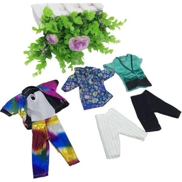Set 5 Vestiti Casual per Bambole Maschili 30 cm - Abbigliamento Sicuro e Colorato