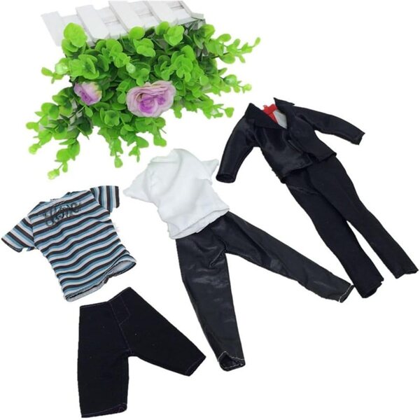 Set 5 Vestiti Casual per Bambole Maschili 30 cm - Abbigliamento Sicuro e Colorato