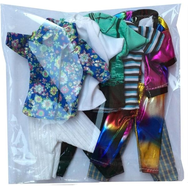 Set 5 Vestiti Casual per Bambole Maschili 30 cm - Abbigliamento Sicuro e Colorato