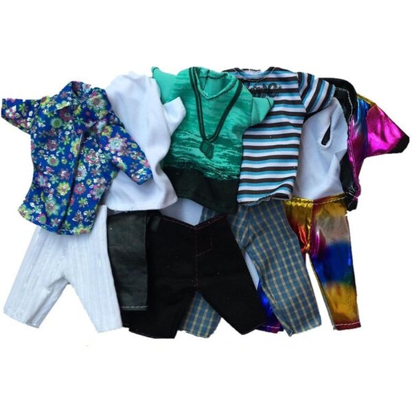 Set 5 Vestiti Casual per Bambole Maschili 30 cm - Abbigliamento Sicuro e Colorato