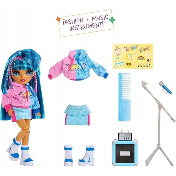 Bambola Rainbow High Skyler con accessori - bambola fashion da 28 cm con microfono
