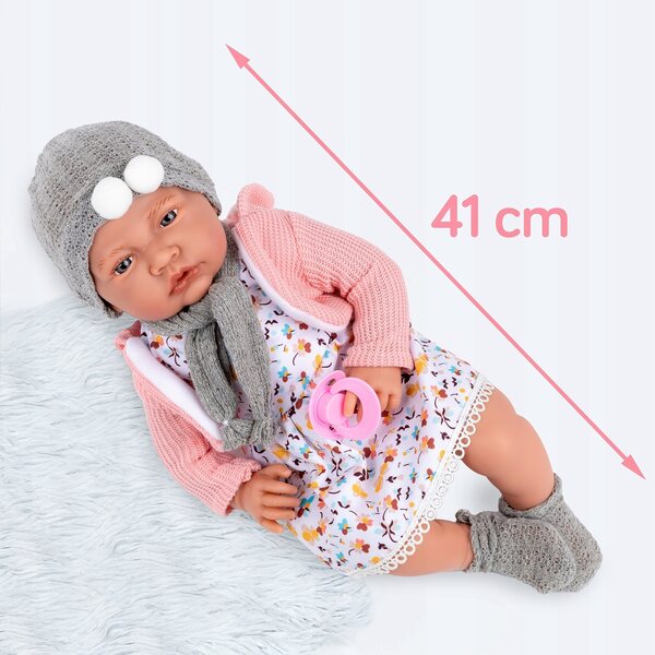Bambolina Interattiva 41 cm con Suoni Realistici e Vestiti Morbidi