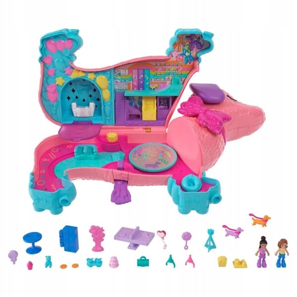 Polly Pocket Dog Party Set Valise compacte avec accessoires 4+