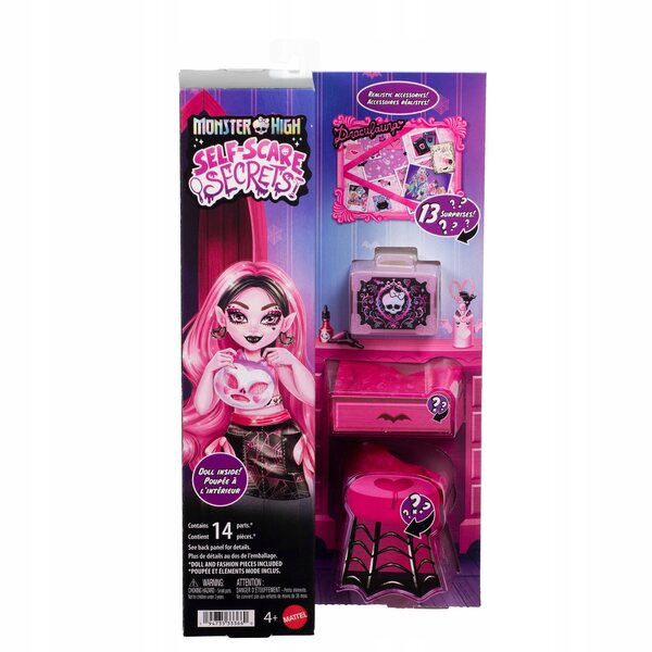 Die anderen Monster High Draculaura Self-Care-Geheimnisse mit 13 Zubehörteilen zum Entspannen und Spielen