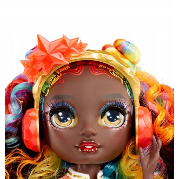 Bambola Rainbow High Iris con Set Accessori e Kit DIY per Creare Cristalli