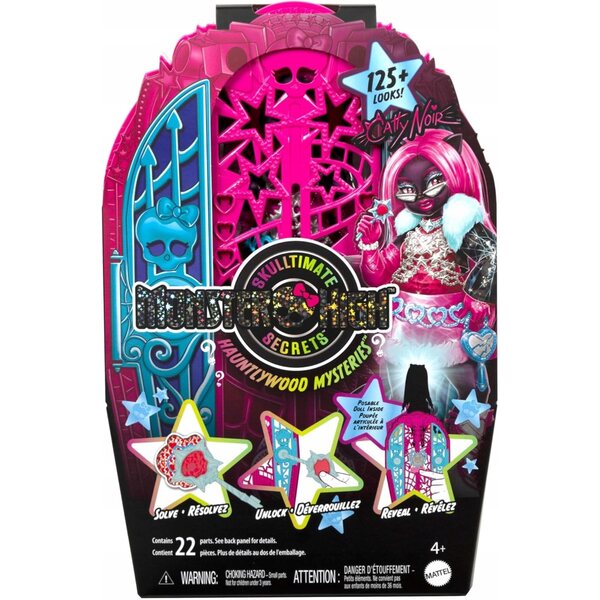 Monster High Scarysecrets Serie 6 Catty Doll Noir mit 19 Überraschungen
