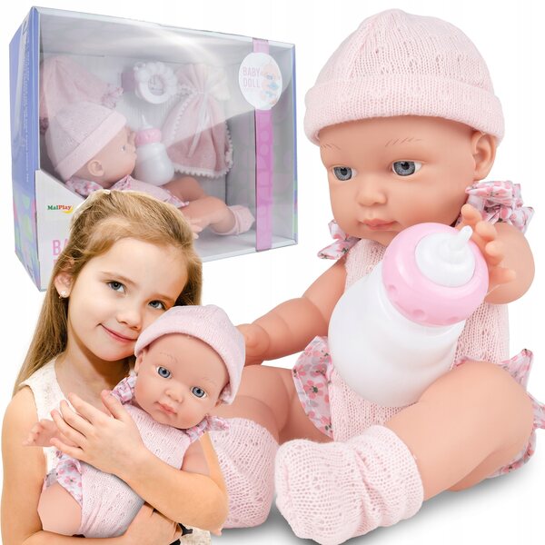 Bambola neonato MalPlay 30 cm con accessori e vestiti rimovibili per bambini 18+ mesi