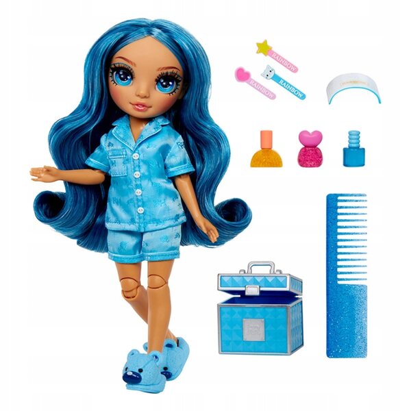 Bambola Rainbow High Skyler Bradshaw con pigiama e accessori 22 cm