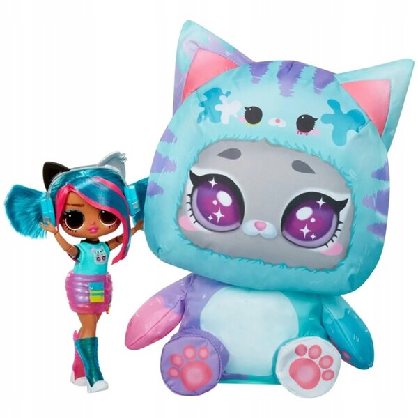 LOL Surprise Tweens Costume Emma Emo con Costume Gonfiabile da Gatto Turchese