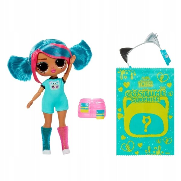 LOL Surprise Tweens Costume Emma Emo con Costume Gonfiabile da Gatto Turchese