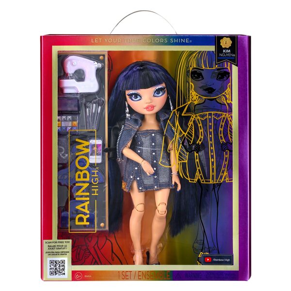 Rainbow High Fashion Doll Kim Nguyen с модни аксесоари и грим, височина 28см