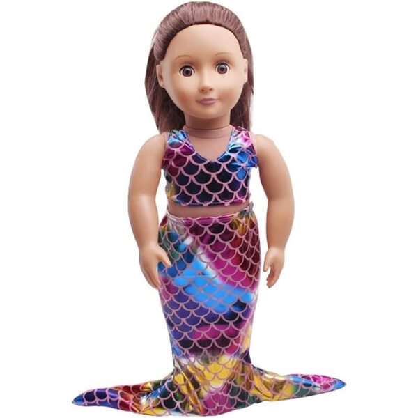 Costume da Sirena per Bambole 46 cm - Abito Casual e Accessori Uteruik