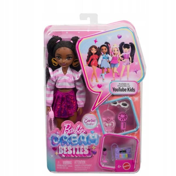 Barbie Dream Besties Brooklyn-Puppe mit Ballerina-Zubehör für Kinder ab 4 Jahren