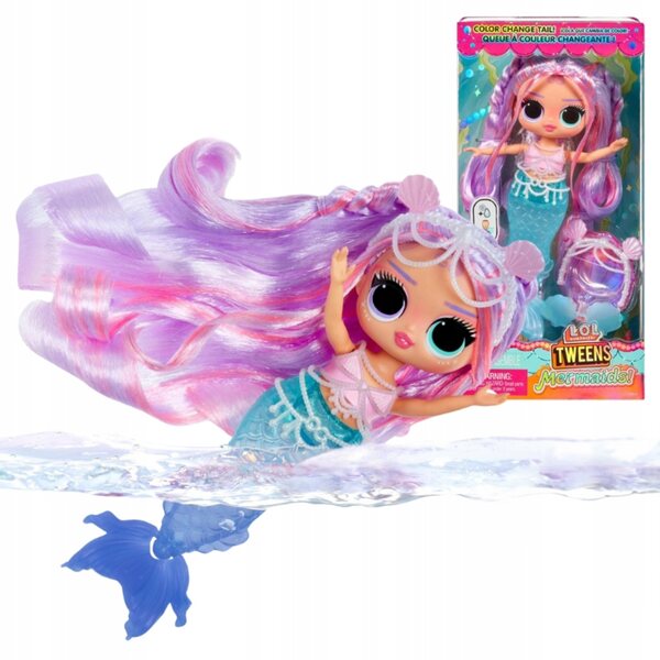 L.O.L. Surprise Tweens Mermaids Lana Marine – 18,5 cm große Meerjungfrau-Puppe mit Zubehör