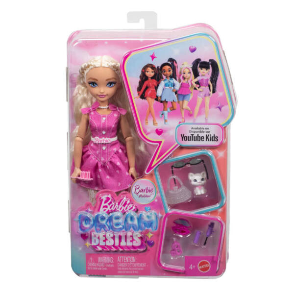 Barbie Dream Besties Malibu mit Zubehör für kreative Spiele ab 4 Jahren