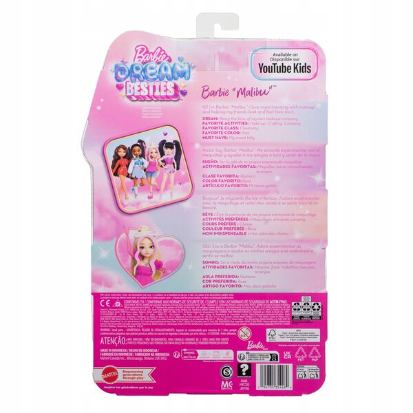 Barbie Dream Besties Malibu mit Zubehör für kreative Spiele ab 4 Jahren