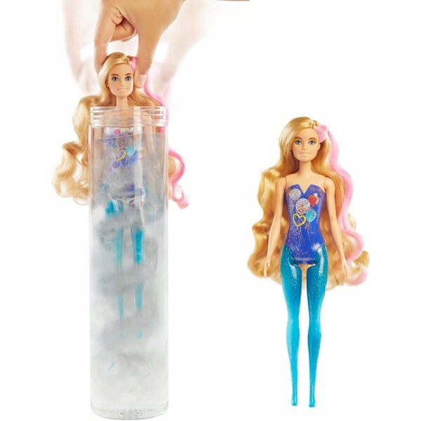 Barbie Color Reveal Party – Puppe mit 7 Überraschungen, 29 cm, Mattel