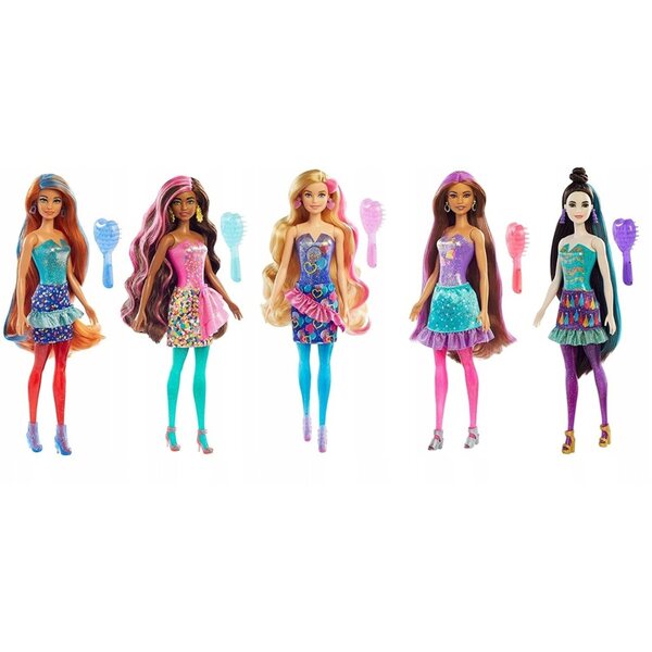 Barbie Color Reveal Party – Puppe mit 7 Überraschungen, 29 cm, Mattel