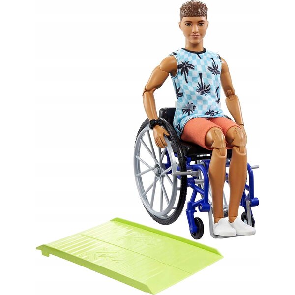 Barbie Ken im Rollstuhl mit Zubehör, 29 cm Modepuppe +3 Jahre