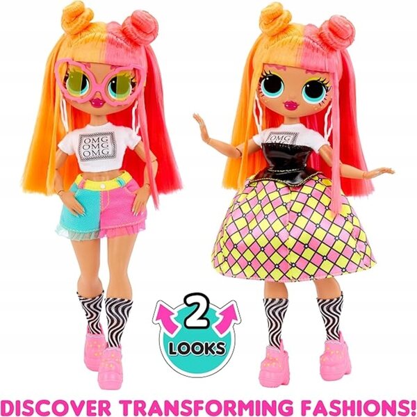 L.O.L. Verrassing O.M.G. Neonlicious - Modepop met kleurrijke outfit en accessoires